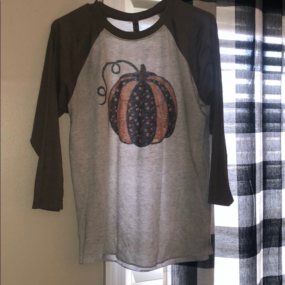 Baseball pumpkin t shirt